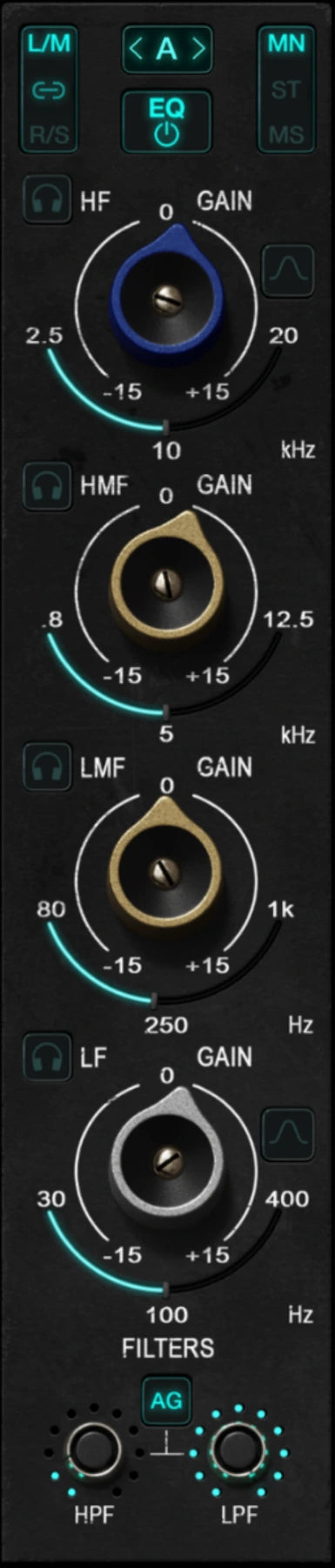 KStrip A four-band equalizer module