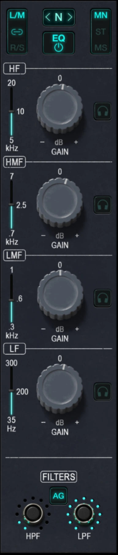 KStrip N four-band equalizer module