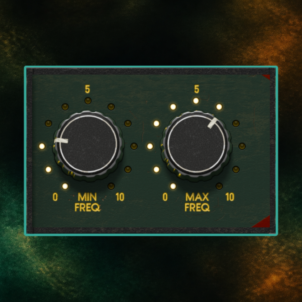 Min and max requency paradox filter control knobs