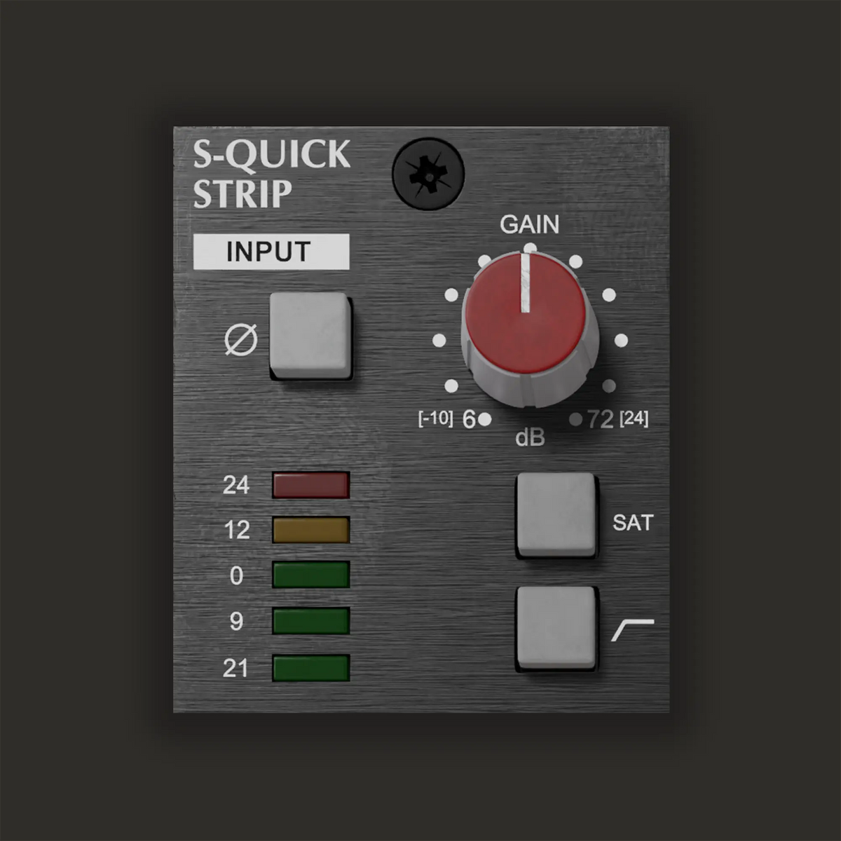 S-Quick input gain, saturation selection, polarity and high-pass filter