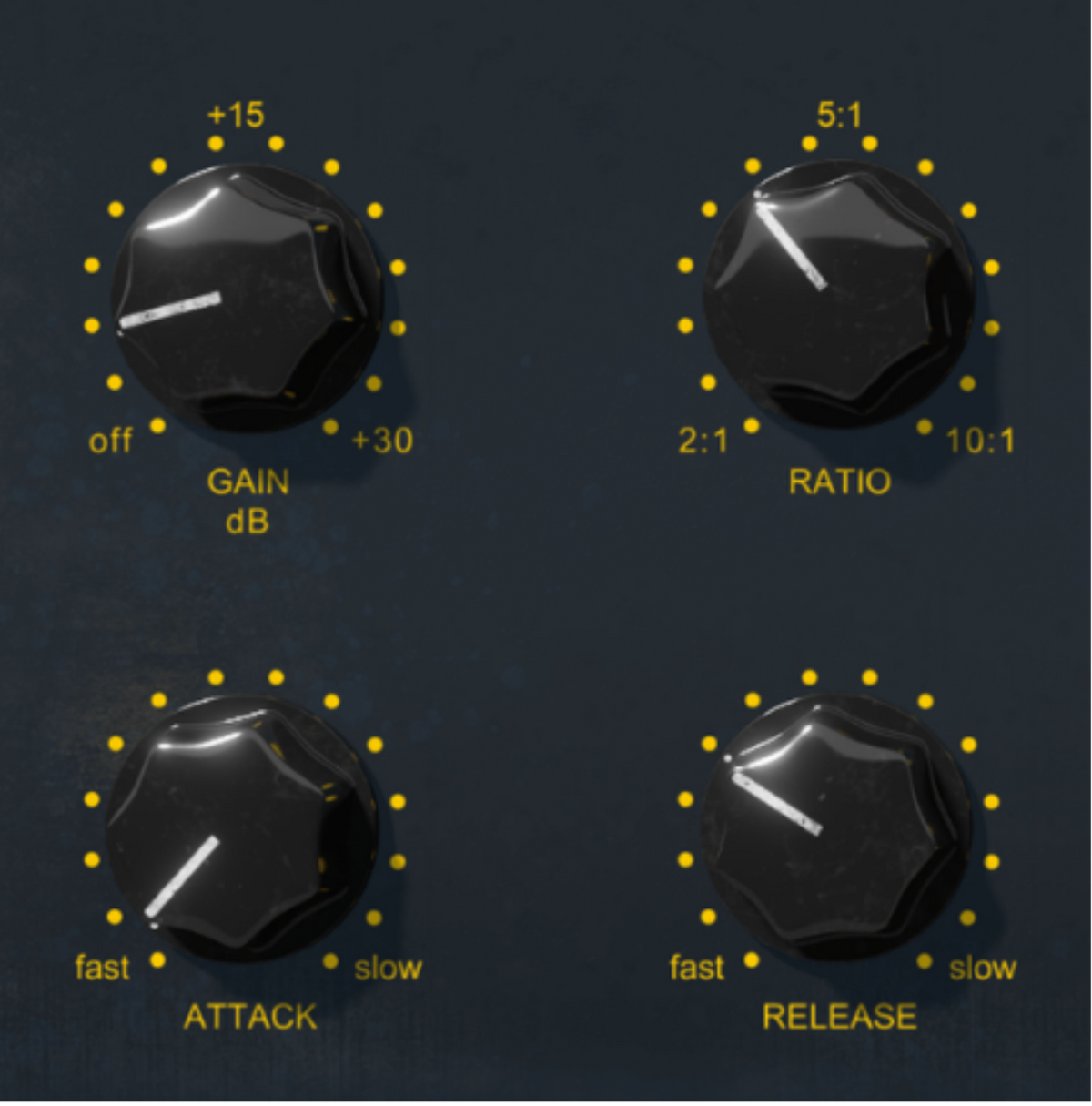KC1 Gain, Ratio, Attack and Release controls supplied by Johnny