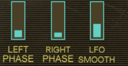 Complete Left Phase, Right Phase and LFO Smooth controls and labels