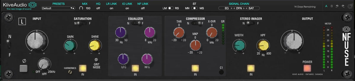 NFuse with the F compressor in HF mode