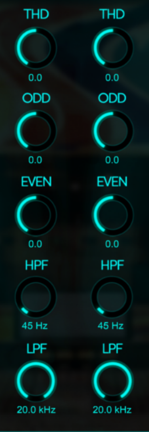 VX-Q adjustable high-pass and low-pass filter controls