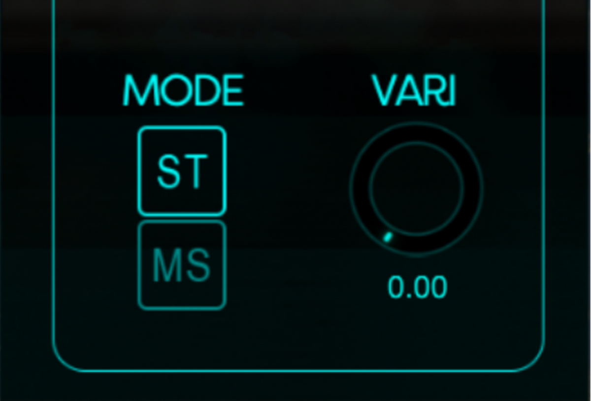 VX-Q Stereo, Mid/Side and Variance controls supplied by Johnny