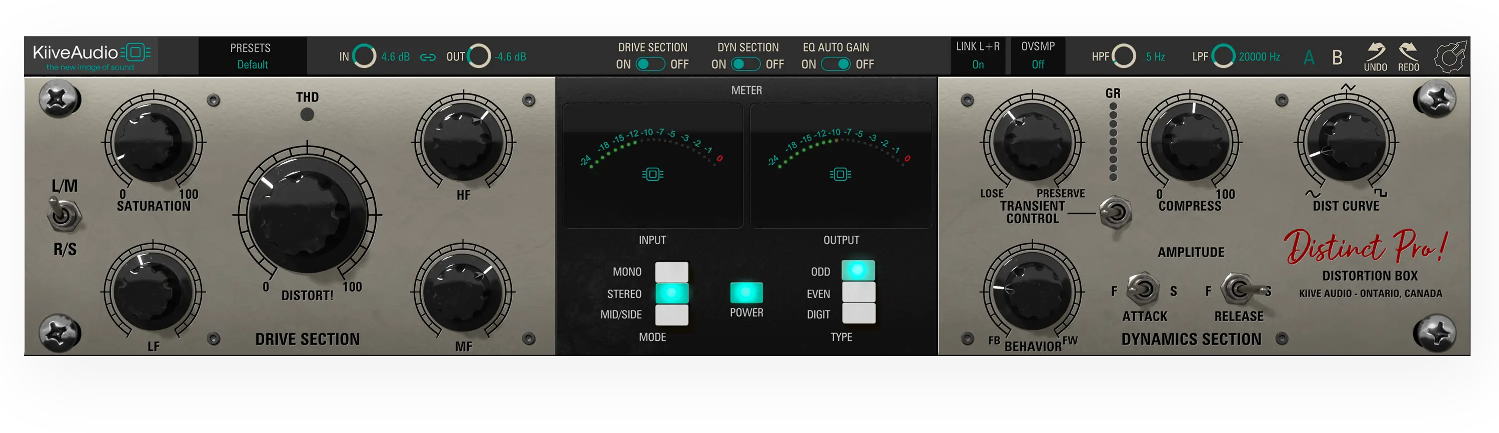 Complete Distinct Pro! plugin interface