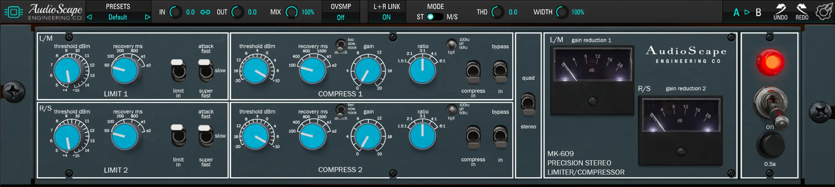 Complete MK-609 plugin interface